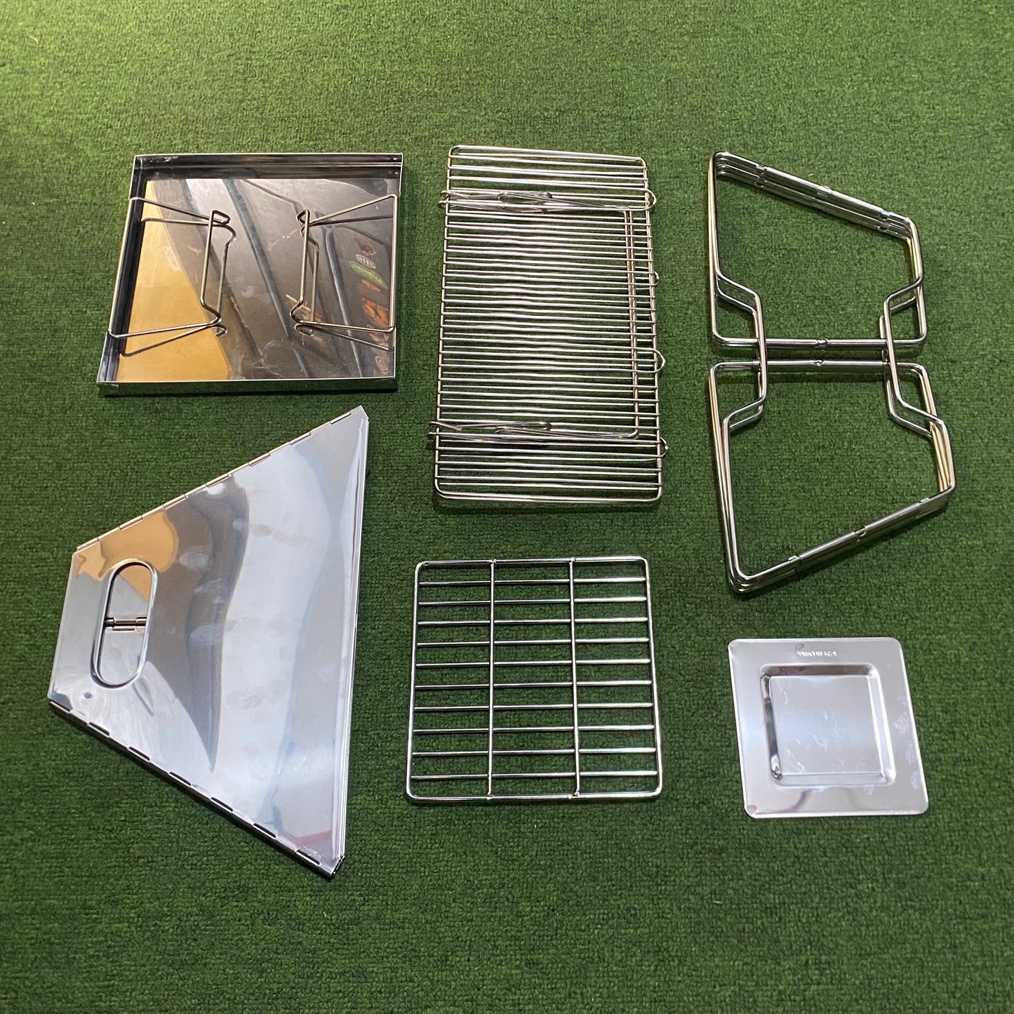 portable stainless camping grill bonfire pit