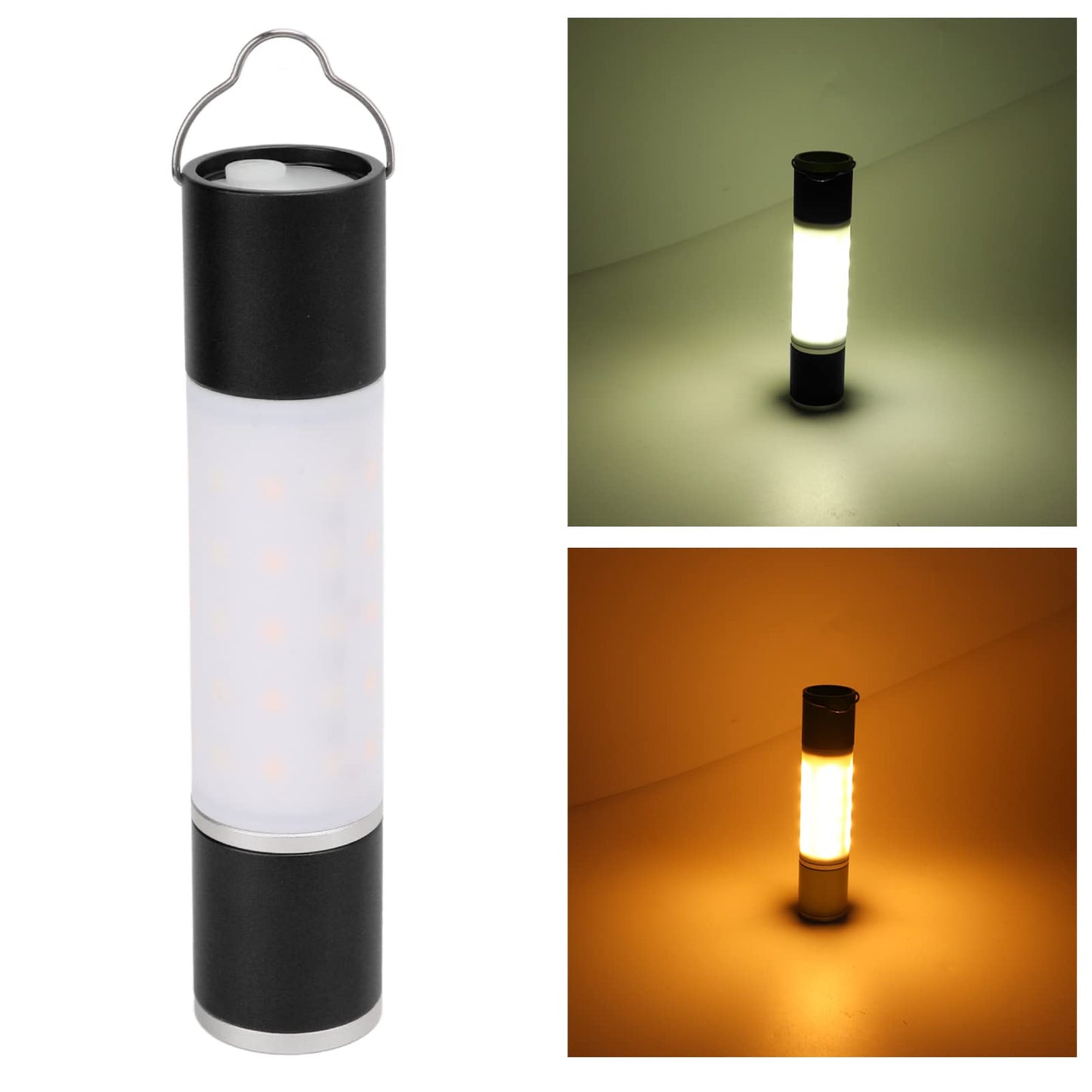 Rechargeable camping light lantern flashlight 6-modes 2600mah battery capacity