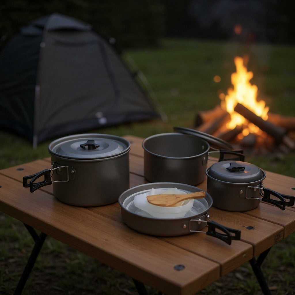 DS500 4-5 person aluminum camping cookset