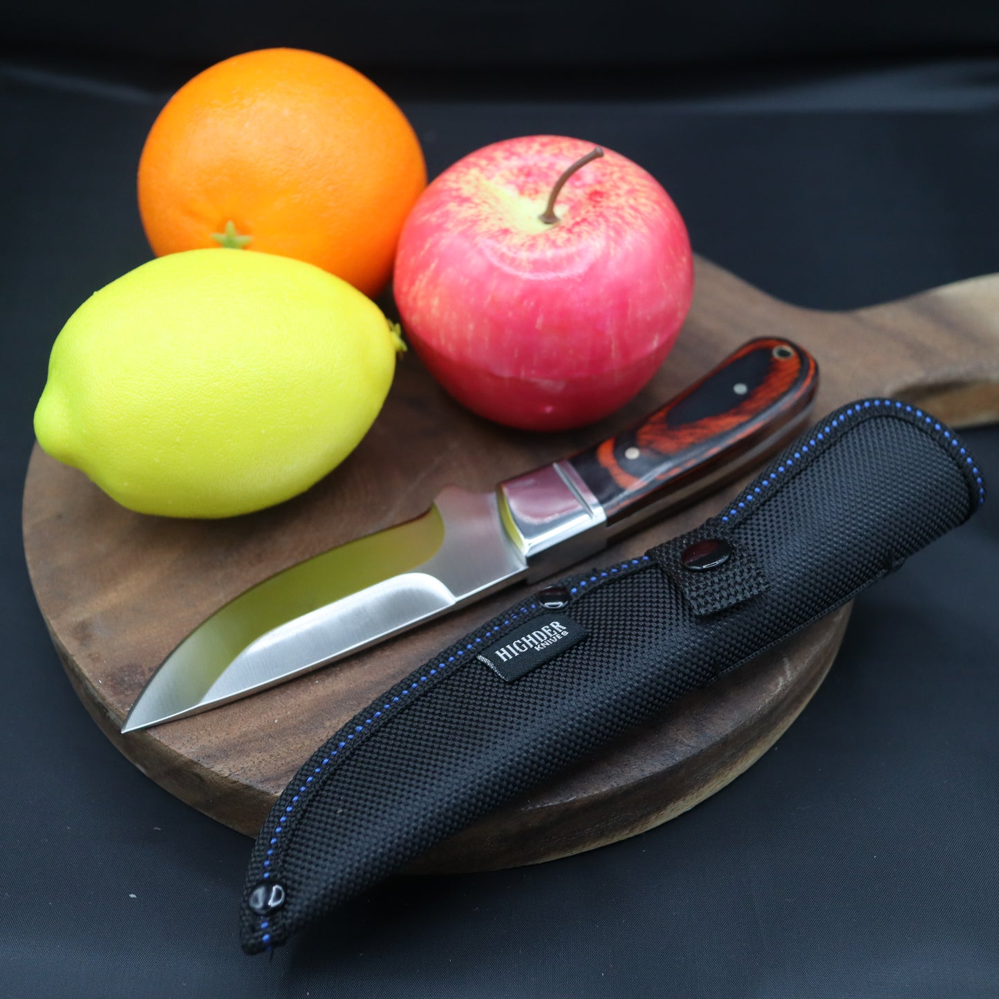 Sanjia K91 Full Tang Fixed Blade Knife with Nylon Sheath