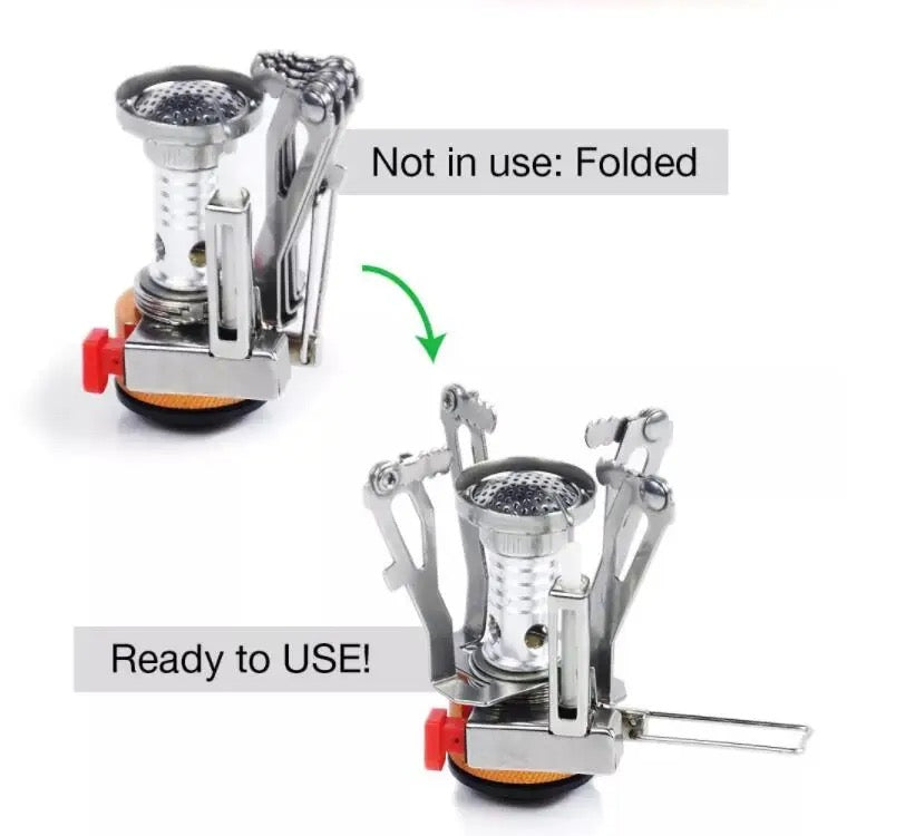 Ultralight weight portable camping hutane stove