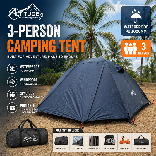 Altitude 3-person waterproof Camping tent