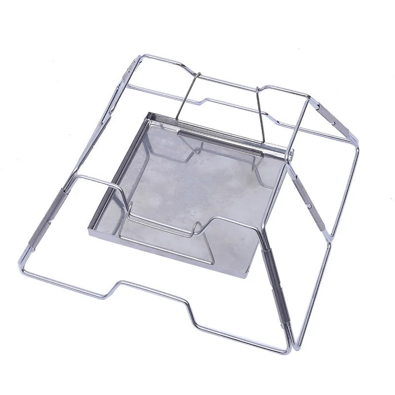 portable stainless camping grill bonfire pit