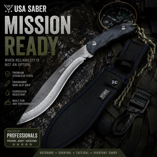 Highder k701 kukri knife- silver