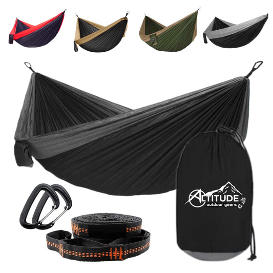 ALtitude Ultralightweight Hammock with tree strap and alloy carabiners