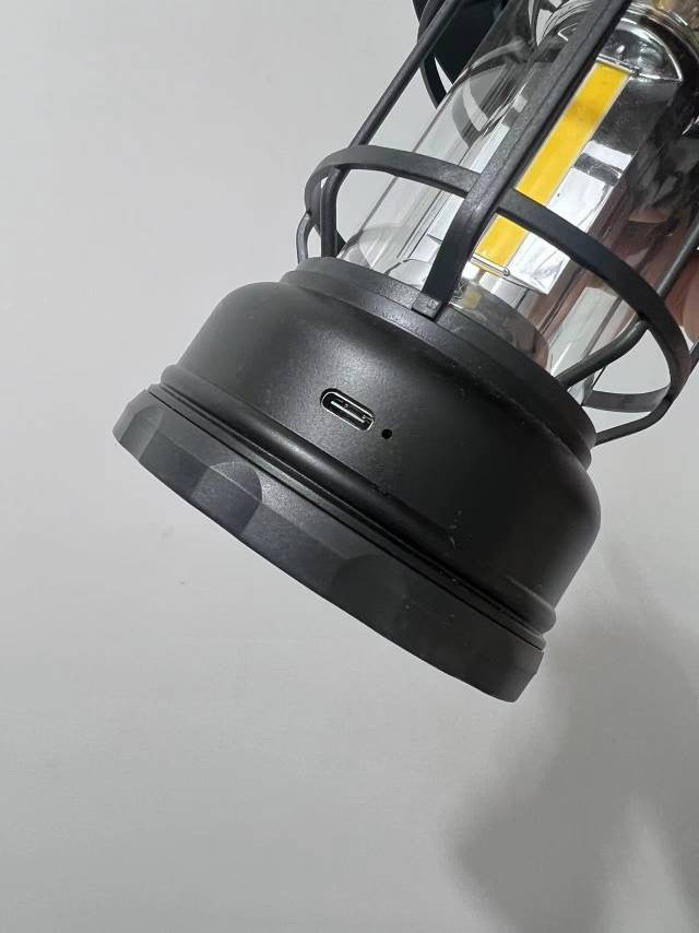 Mini Vintage Metal Hanging Lantern Warm Light Led Camp Lantern Rechargeable for outdoor