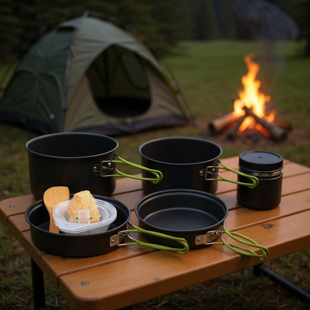 DS301 3 person aluminum camping cookset