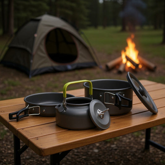 DS308 3 person aluminum camping cookset