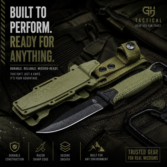 GERBER “STRONG ARM” FIXED BLADE HUNTING KNIFE