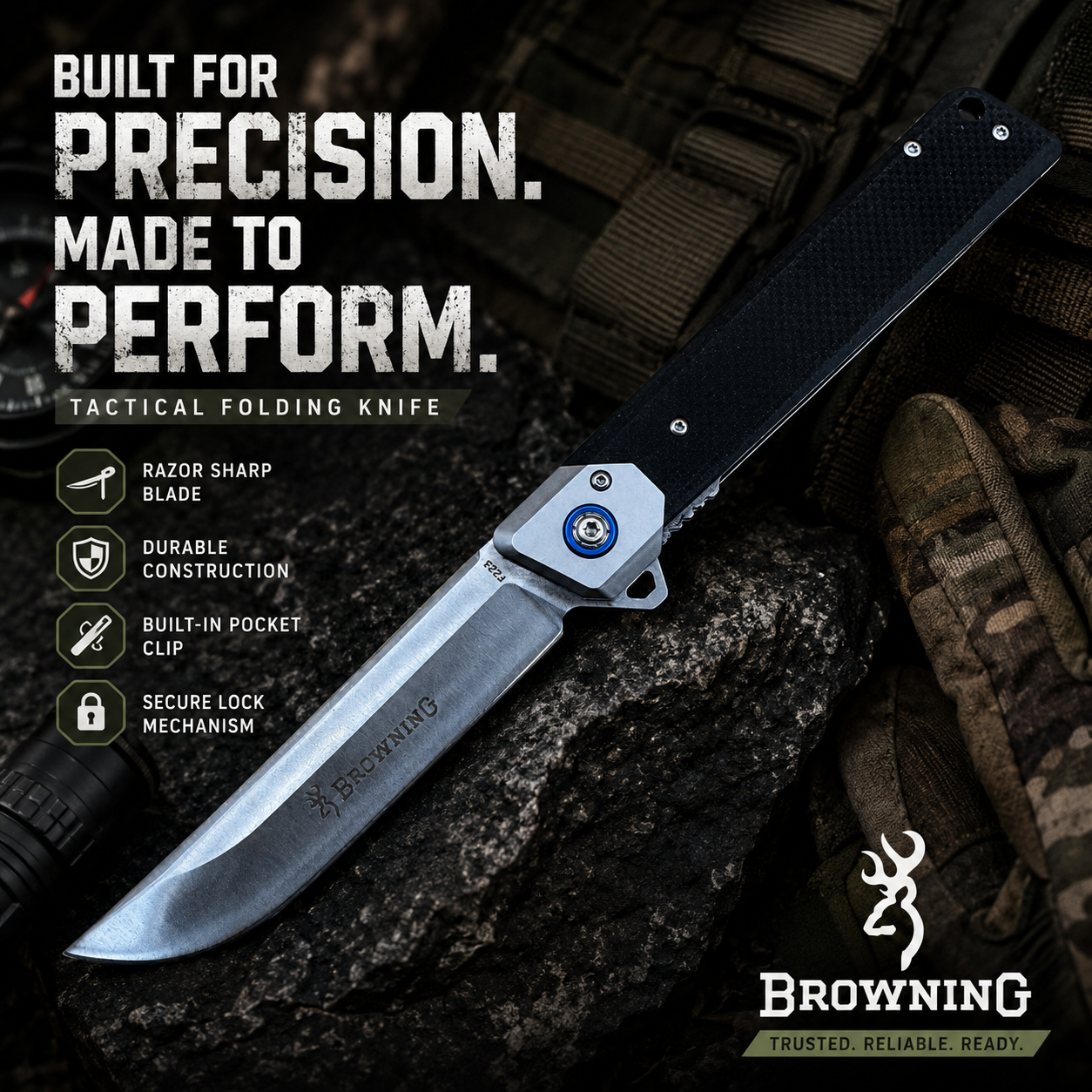 Browning F223 tactical folding knife