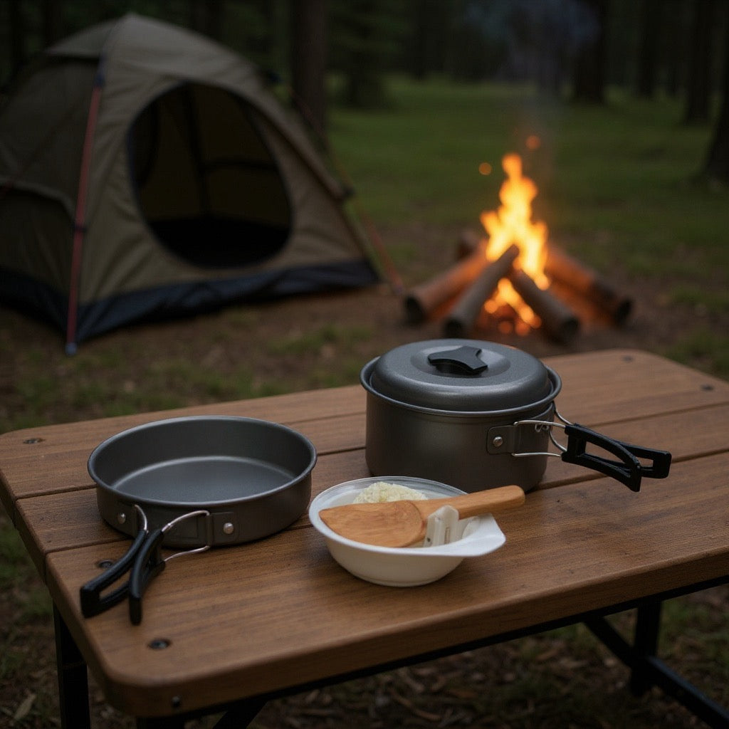 DS200 1-2 person Aluminum Camping Cookset