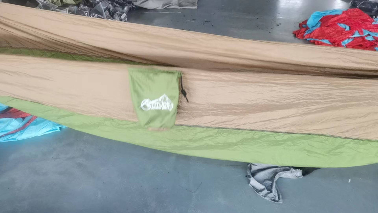 ALtitude Ultralightweight Hammock with tree strap and alloy carabiners