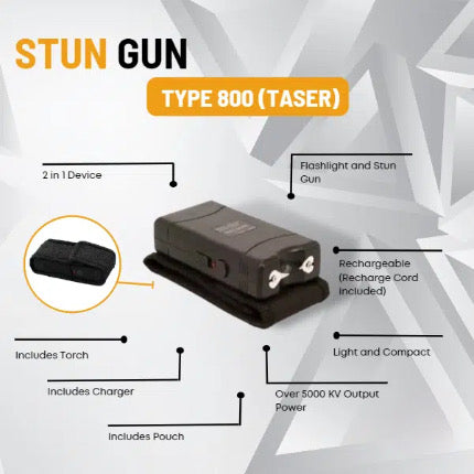 801 Type taser with Flashlight