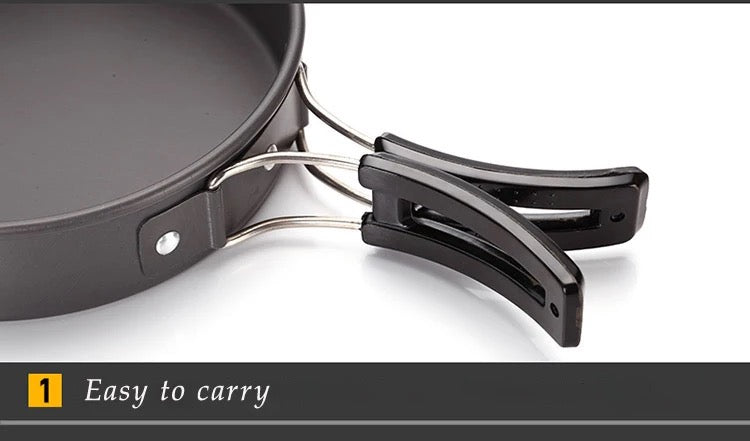 DS200 1-2 person Aluminum Camping Cookset