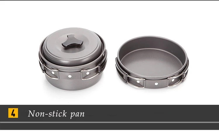 DS200 1-2 person Aluminum Camping Cookset
