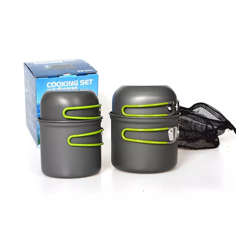 DS201 1-2 Person aluminum camping cookset