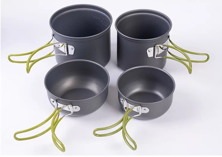 DS201 1-2 Person aluminum camping cookset