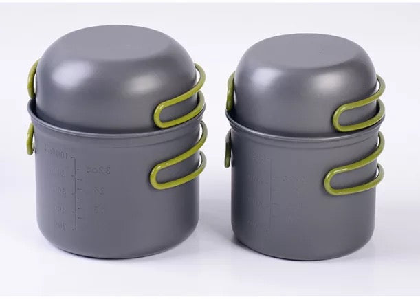 DS201 1-2 Person aluminum camping cookset