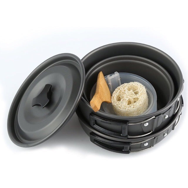 DS300 3 person aluminum camping cookset