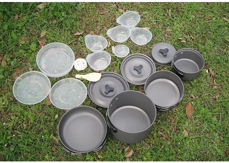 DS500 4-5 person aluminum camping cookset