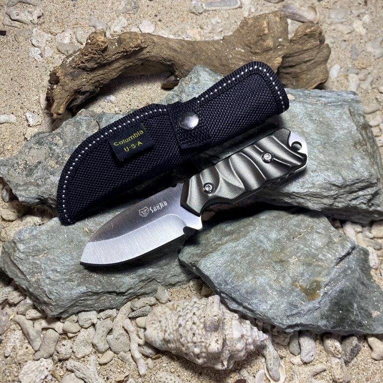 SANJIA K612 Outdoor Multifunctional Knife With Stainless Steel Straight Fixed Blade