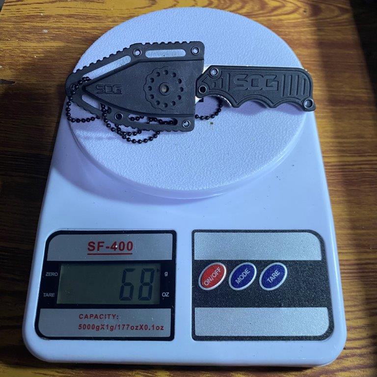 SOG Instinct Mini Neck Knife 1.9" Satin Plain Blade NB1012