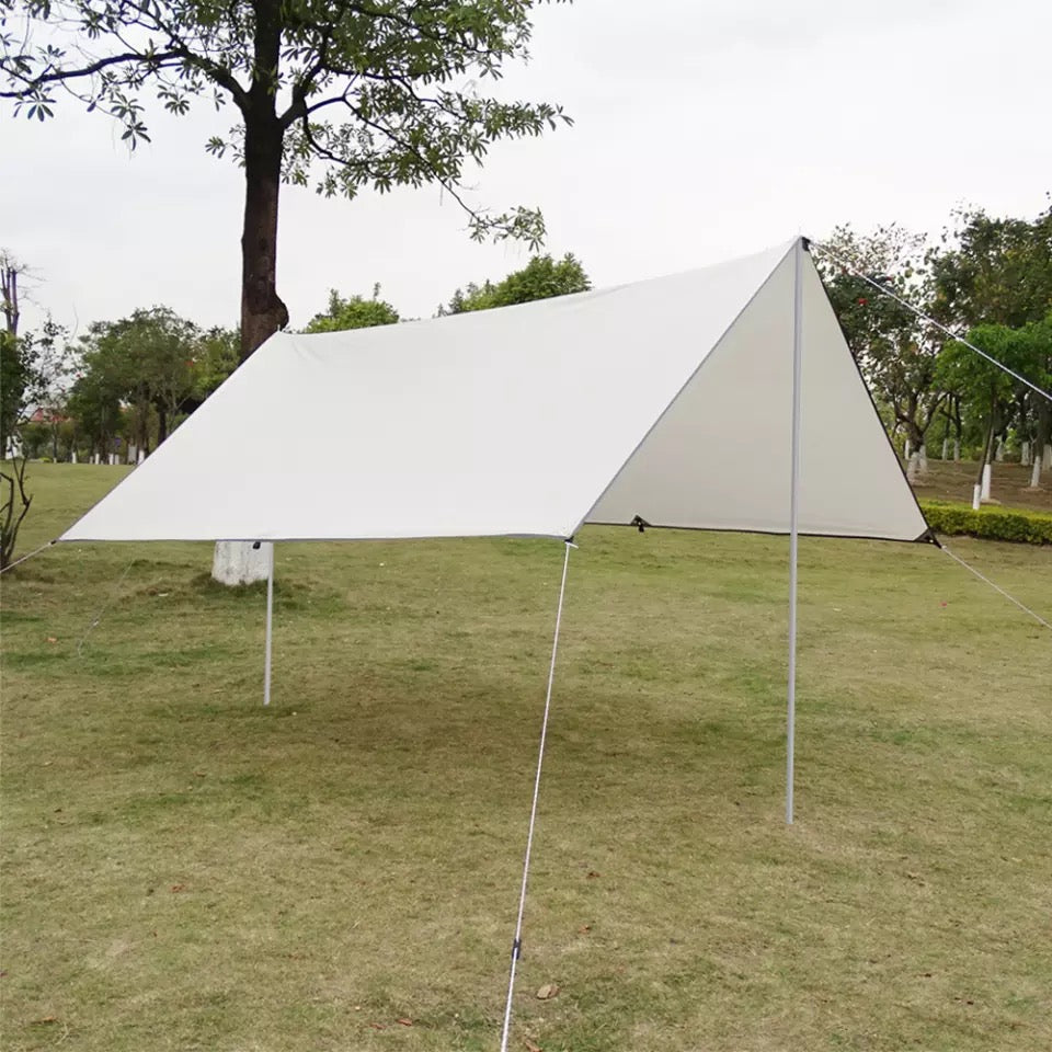 2pcs adjustable camping poles for tarps and tents