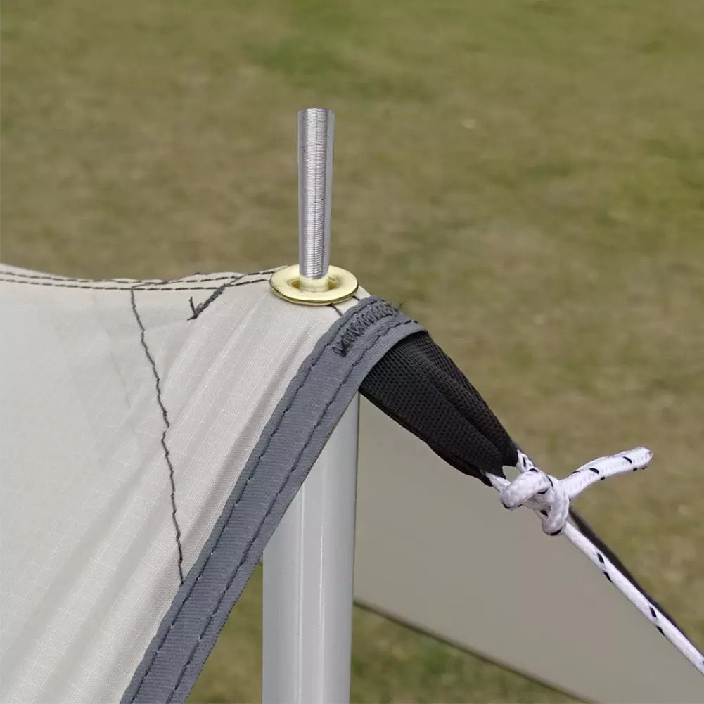 2pcs adjustable camping poles for tarps and tents