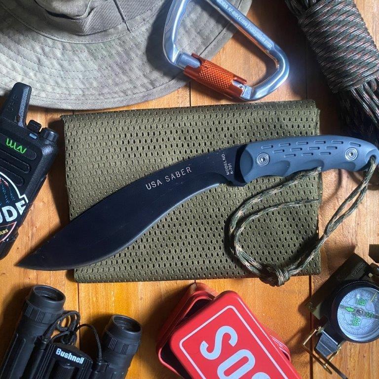 Highder k701 kukri knife- Black