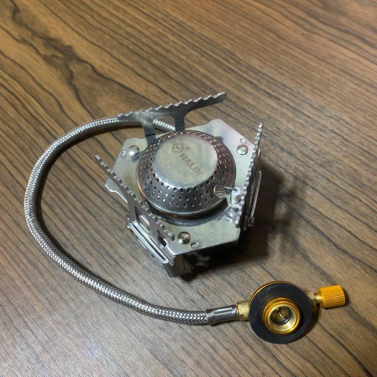 AOG01 portable camping butane stove with butane adapter