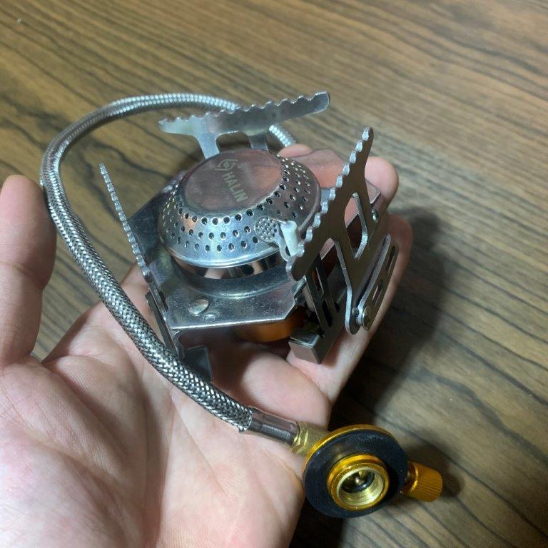 AOG01 portable camping butane stove with butane adapter