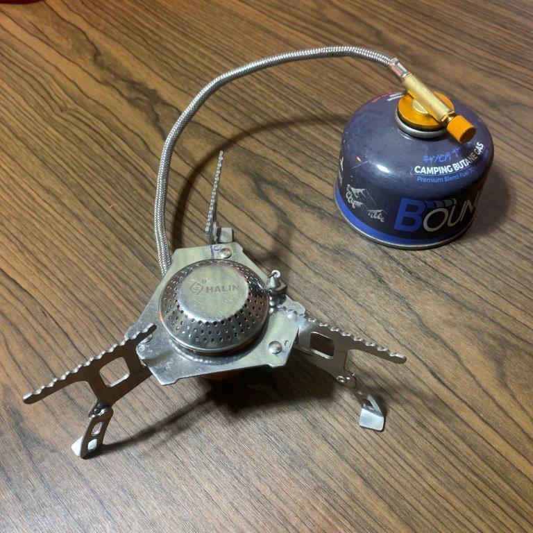 AOG01 portable camping butane stove with butane adapter