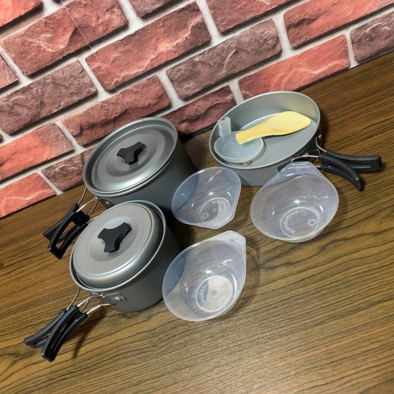 DS300 3 person aluminum camping cookset