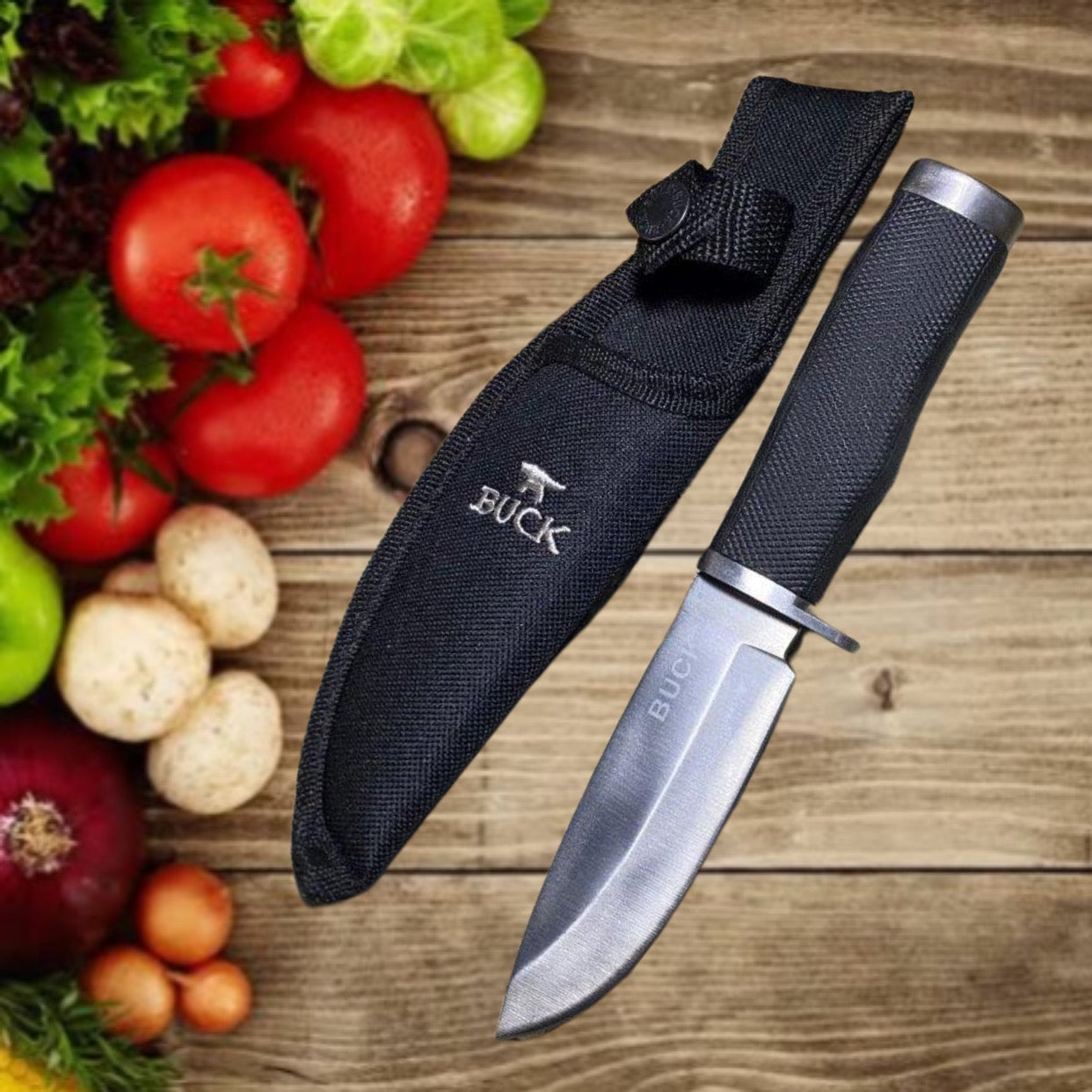 Buck 692 Vanguard Fixed knife silver tactical camping knife