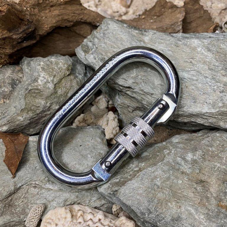 Adela AF-09 22KN Screw Lock Steel Carabiner