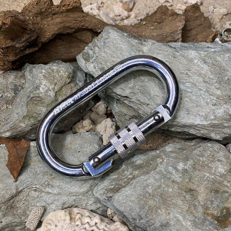 Adela AF-09 22KN Screw Lock Steel Carabiner