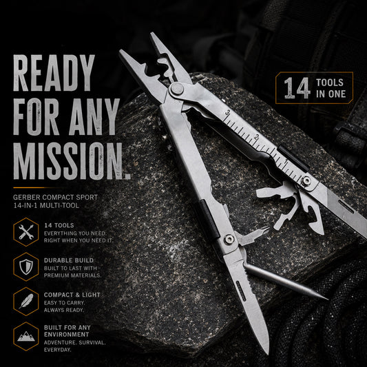 GERBER MULTI-PLIER 600 BASIC - NEEDLENOSE -Silver